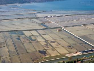 Salt fields, Portorož, Beach, see