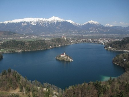 Lake Bled from the air