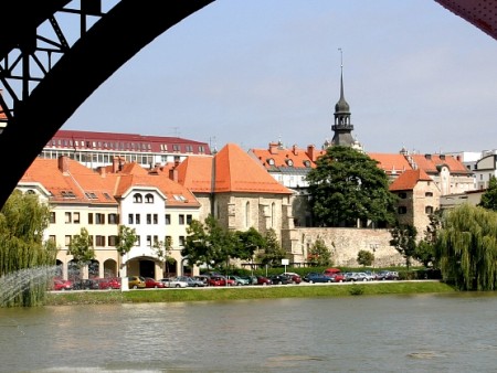 Drava river in Maribor