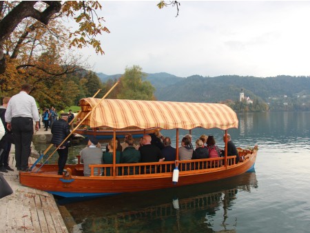Pletna boat Bled lake