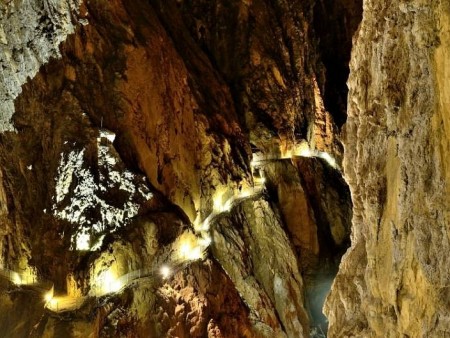 Inside Škocjan caves