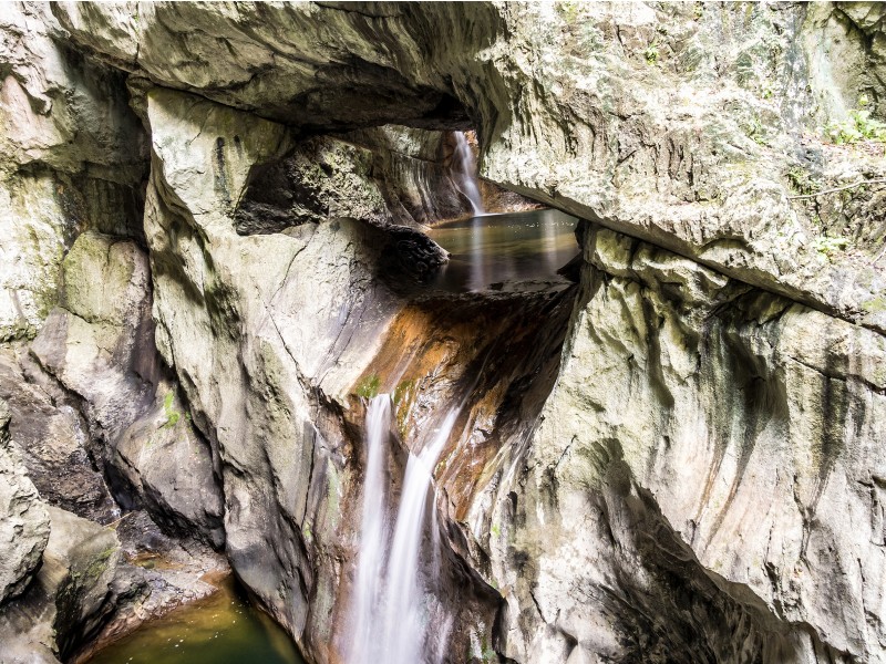 Waterfall in Škocjan caves