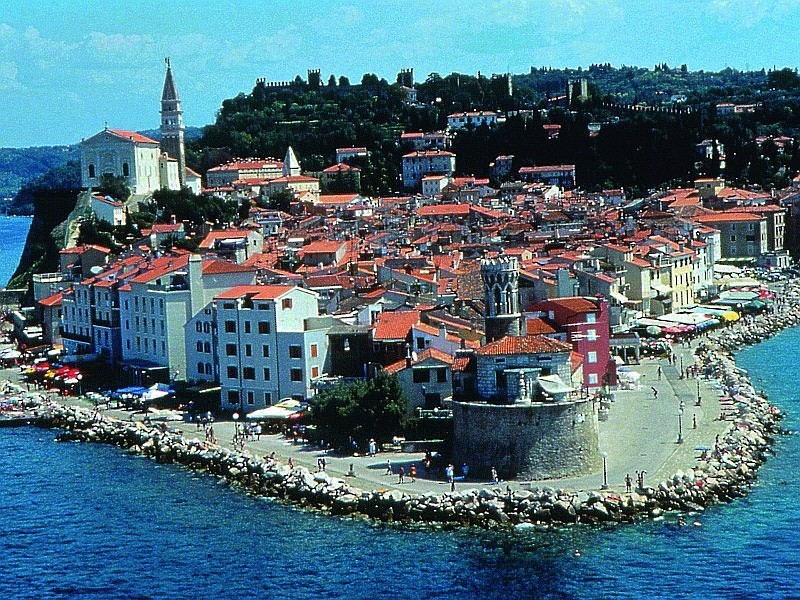 the edge of Piran peninsula