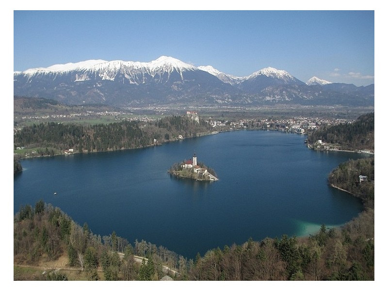 Lake Bled from the air