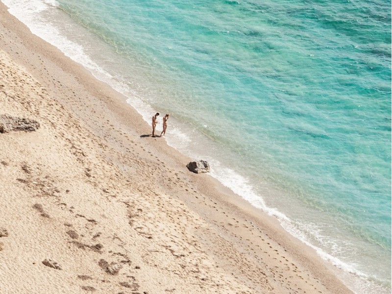 Grčija, počitnice, Hotel Eva Beach, otok Lefkas, utrinek s plaže