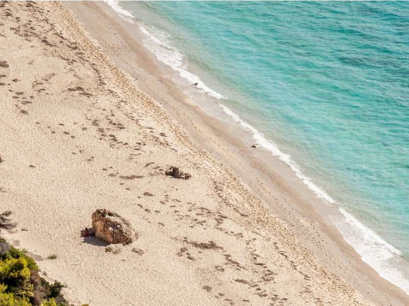 Grčija otok Lefkas plaža, utrinek