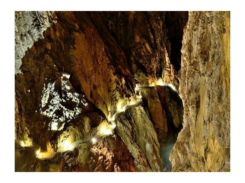 Inside Škocjan caves
