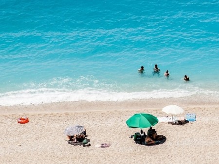 Grčija otok Lefkas plaža