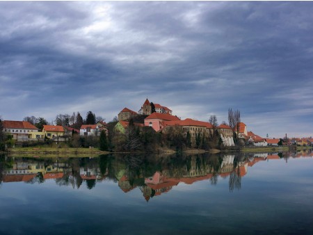 Ptuj and river Drava