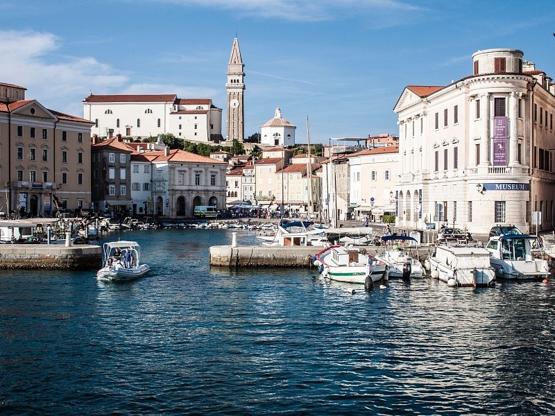 Piran with Saint George church