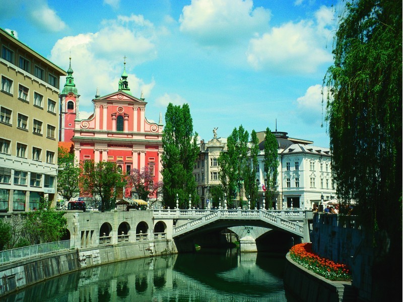 Ljubljana Three bridges
